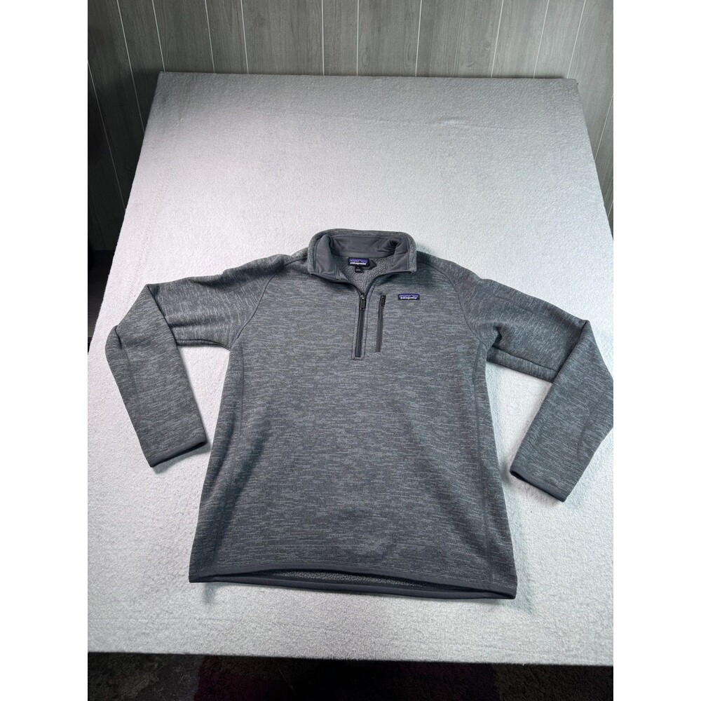 Patagonia Better Sweater 1/4 Zip Fleece Pullover Men's Gray Goldfish Swim School